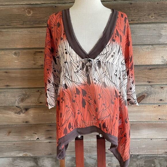 NWT Choice by Calvin Klein Silk Blouse Top Size L - Picture 1 of 8